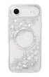 iPhone case designed with luminous pearl texture
