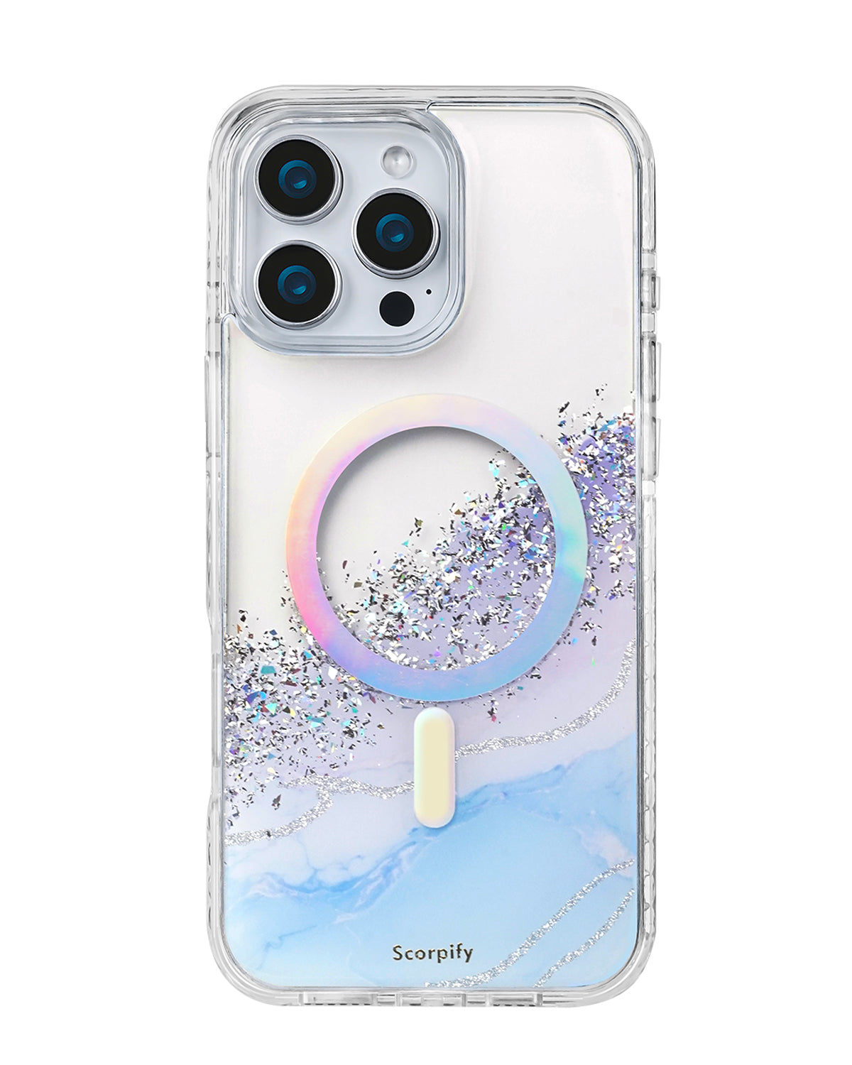 Gleam Arctic Aurora Resin iPhone Case With Glossy Gradient Layer