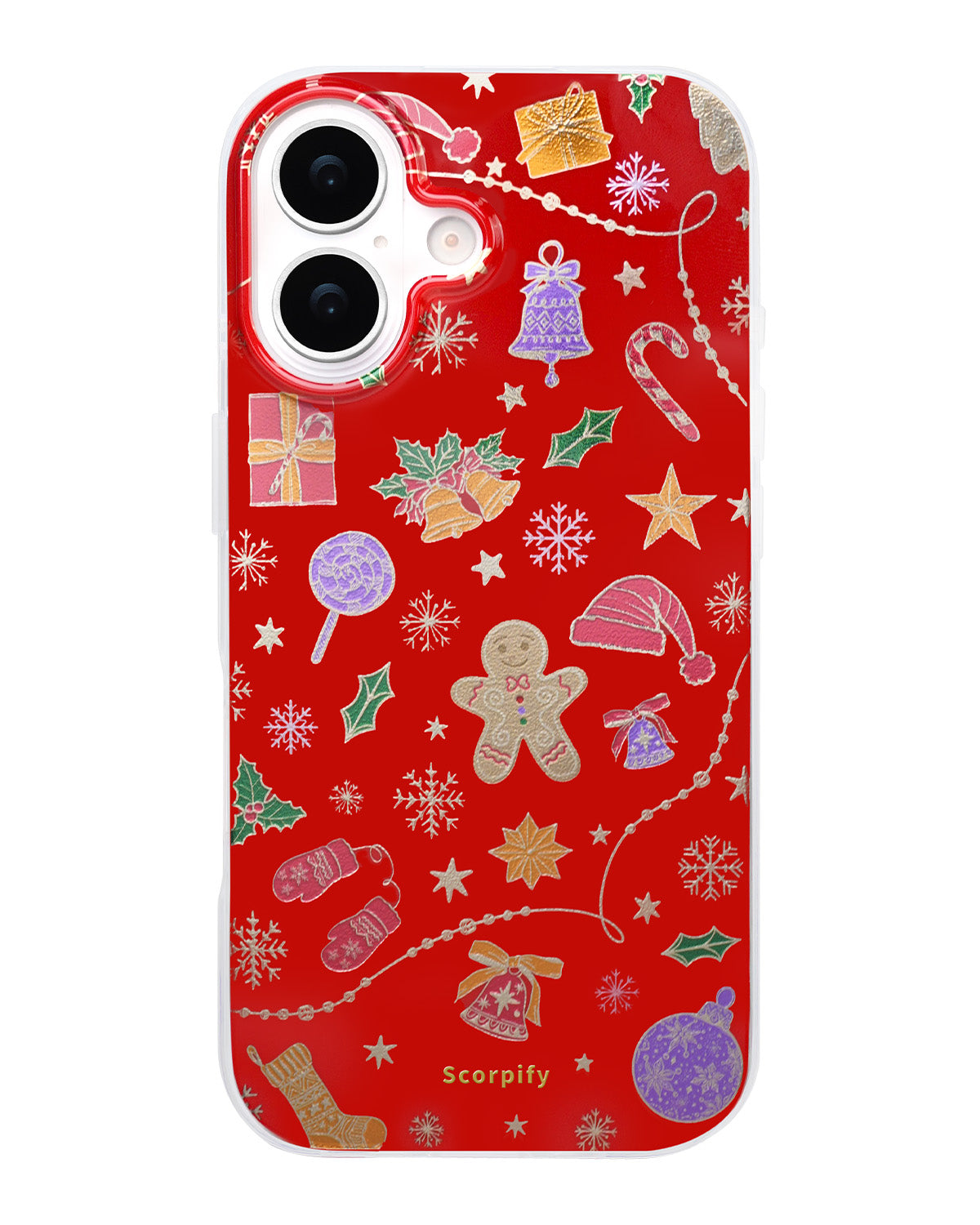 Elegant red iPhone case with magnetic fit