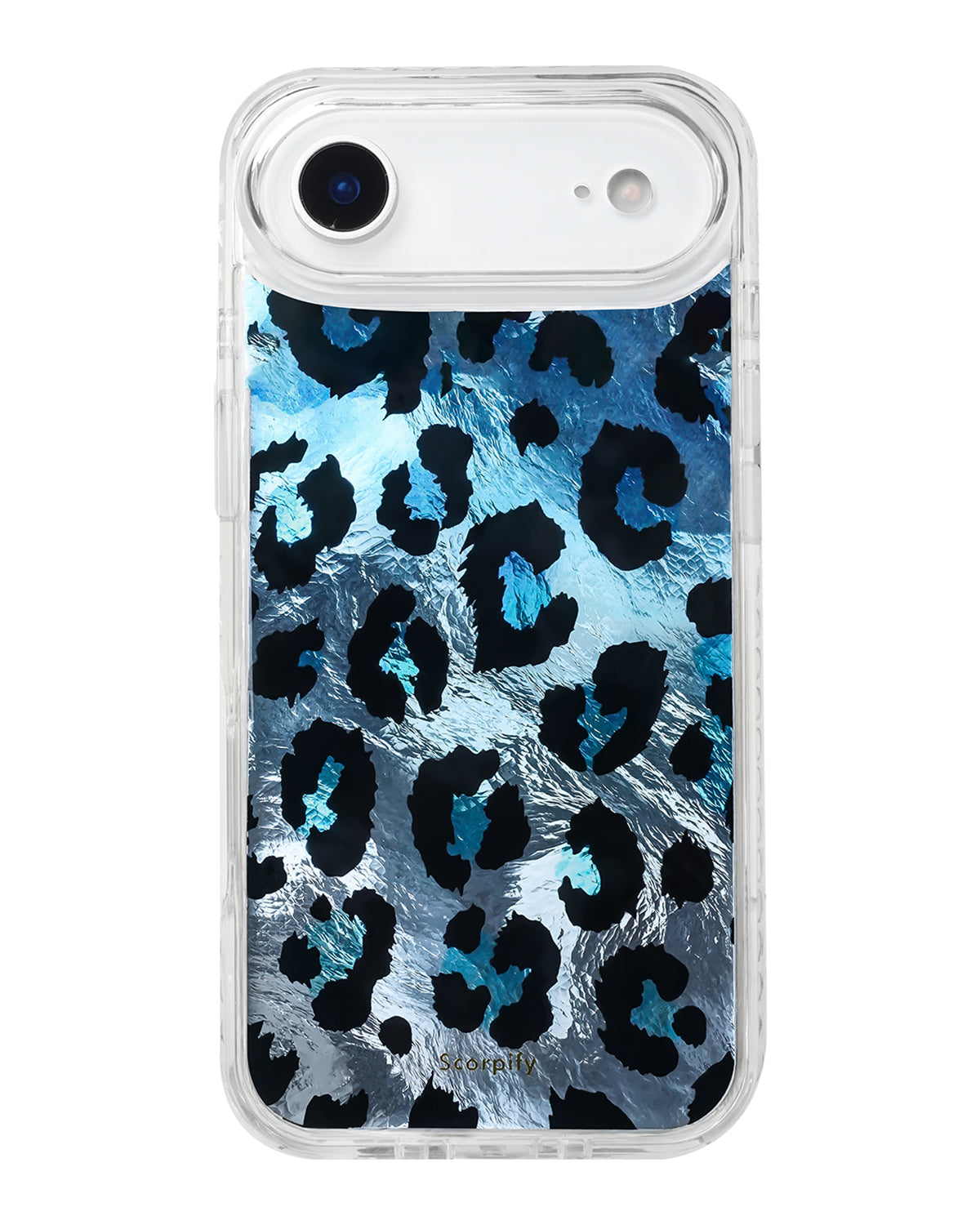 Blue Shimmer Leopard MagSafe iPhone Case