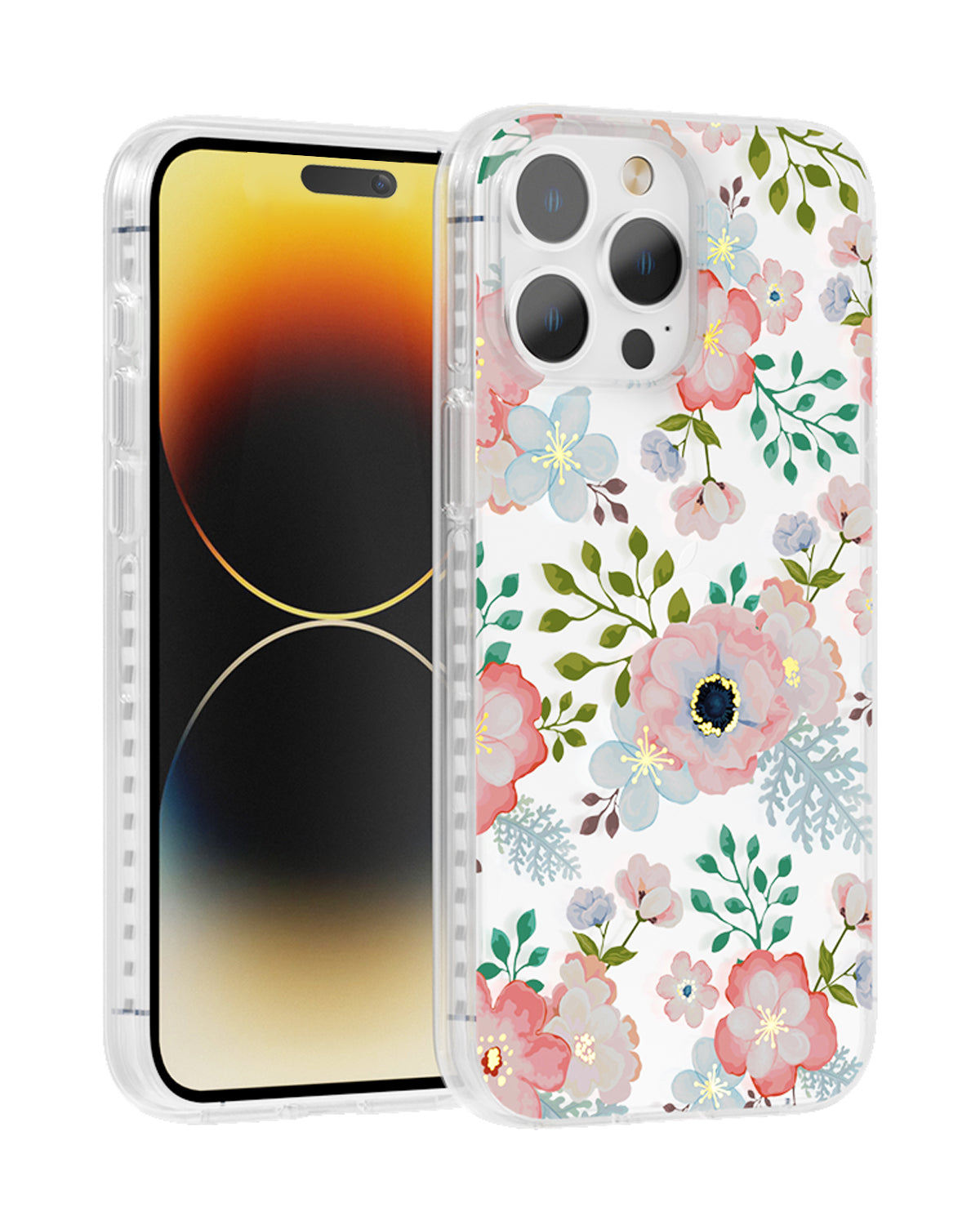 Pink White Rose iPhone Case