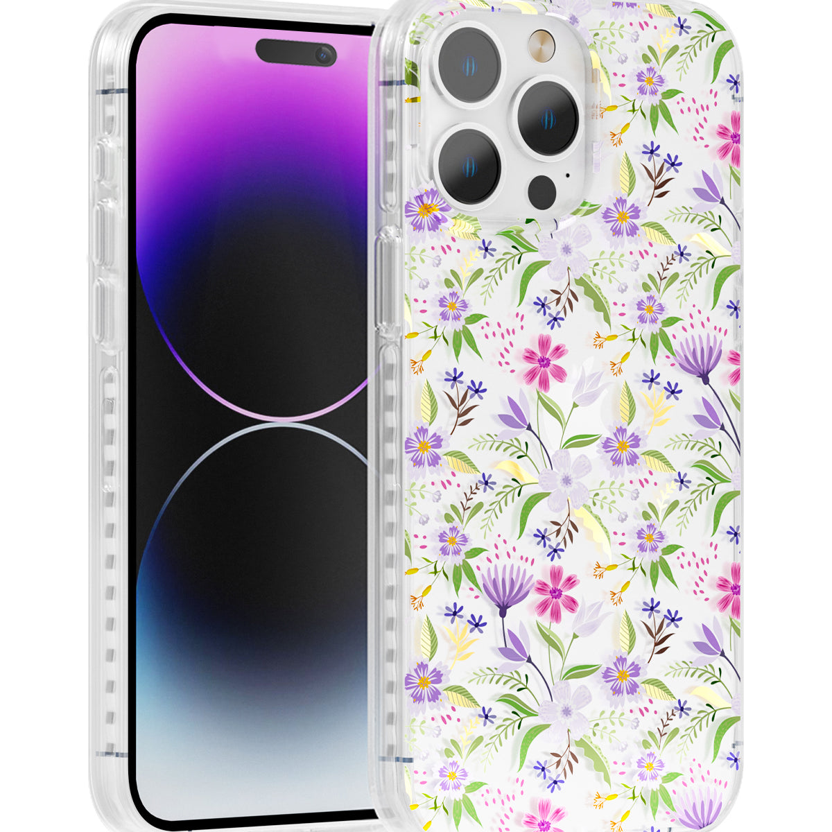 Purple Cherry Blossom iPhone Case