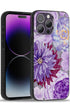 Trendy Phone Cover With Purple Zinnia Floral Design