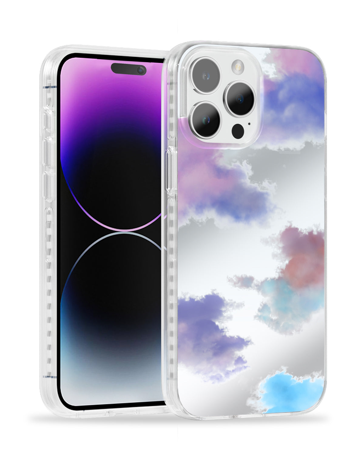 Colorful Clouds Mirror iPhone Case