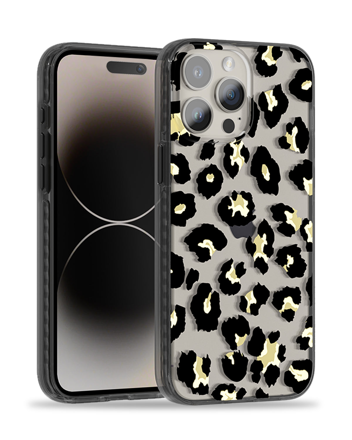 Black Gold Leopard Print iPhone Case