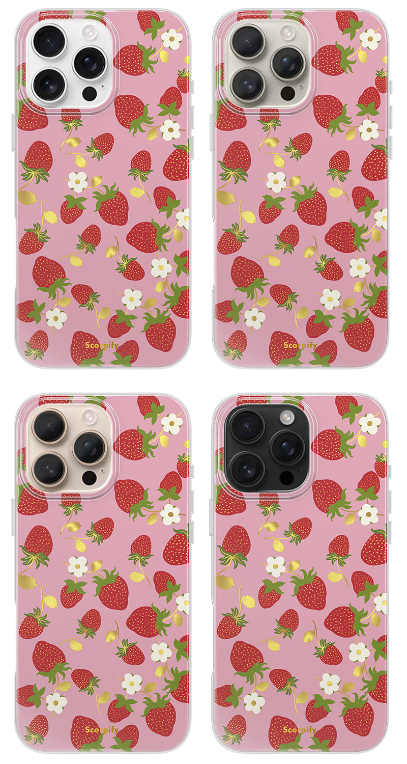 Strawberry Party Magnetic iPhone Case