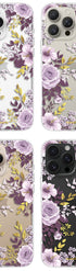 Elegant Floral Phone Case Featuring Purple Hibiscus Rose
