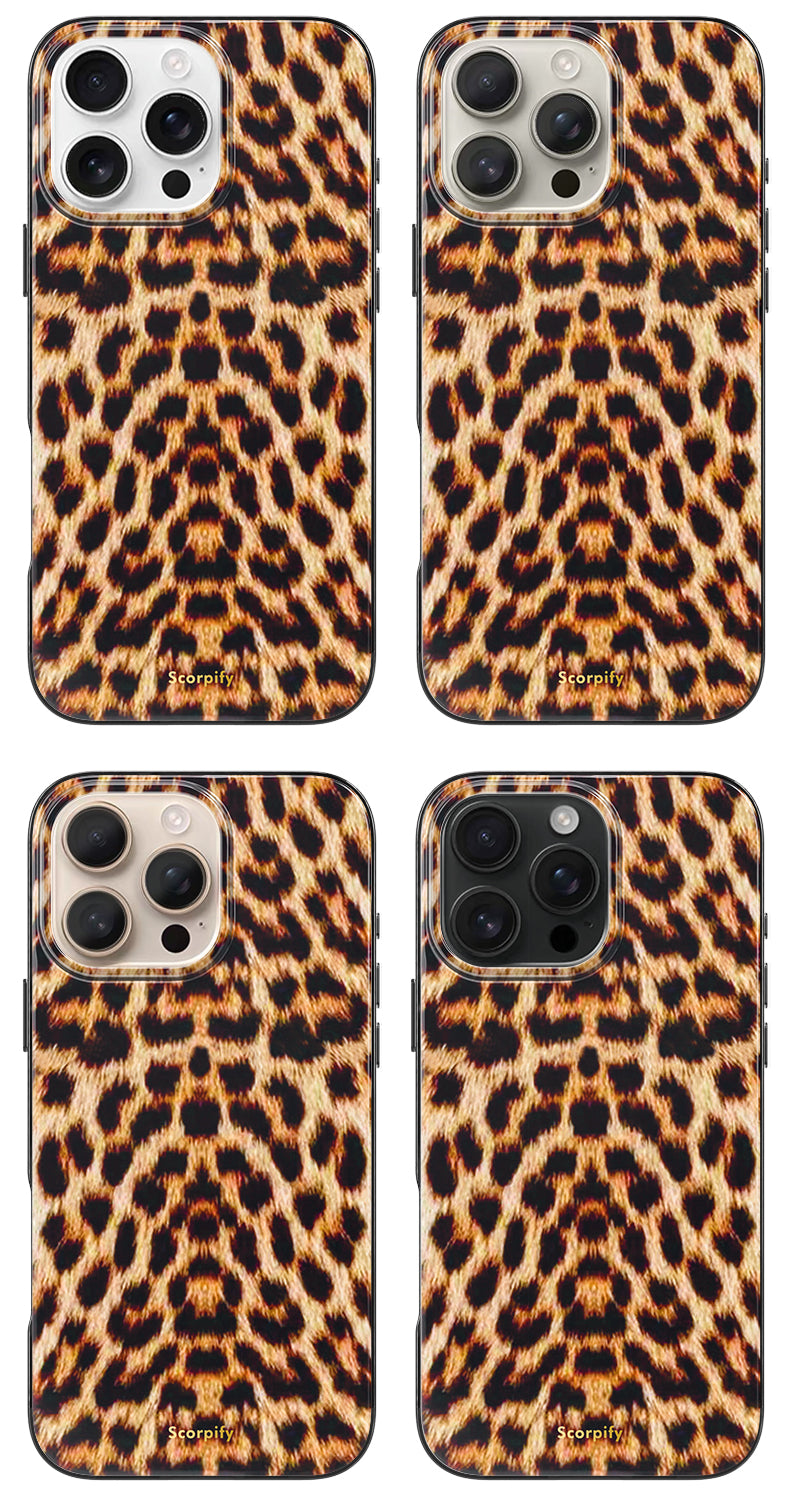 Leopard Fur Print Magnetic iPhone Case