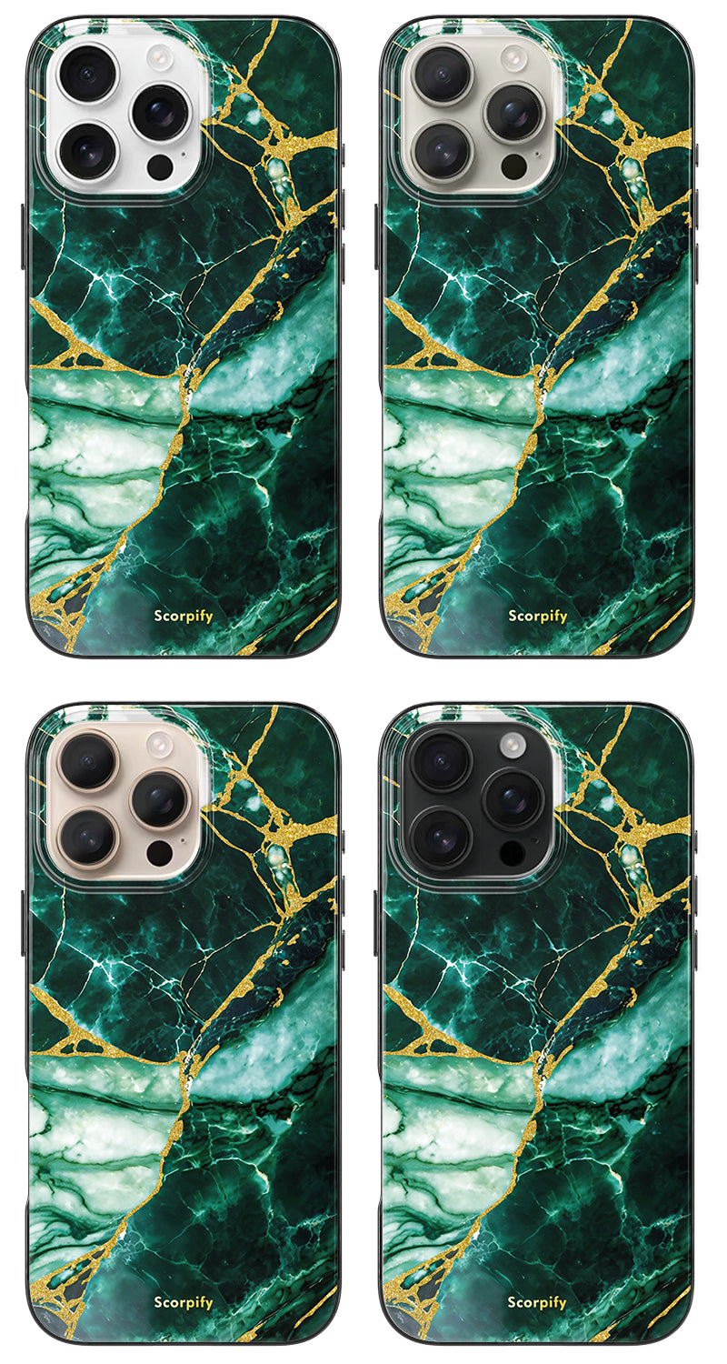 Emerald Green Marble Magnetic iPhone Case