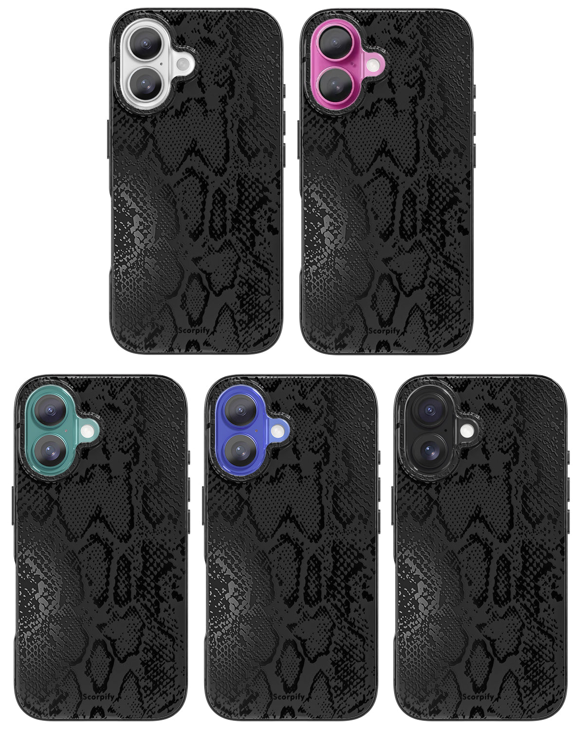 Matte Black Snake Magnetic iPhone Case