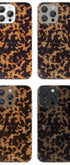 Trendy Tortoise Pattern iPhone Case In Deep Brown Shade