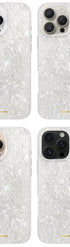White pearl iphone case in multi-color lineup