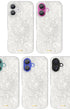White pearl case shown among protective phone cases colors