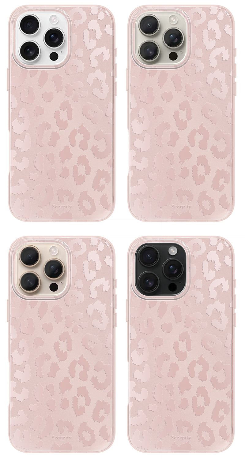 Pink Nude Leopard MagSafe iPhone Case Pink Nude Leopard MagSafe iPhone Case