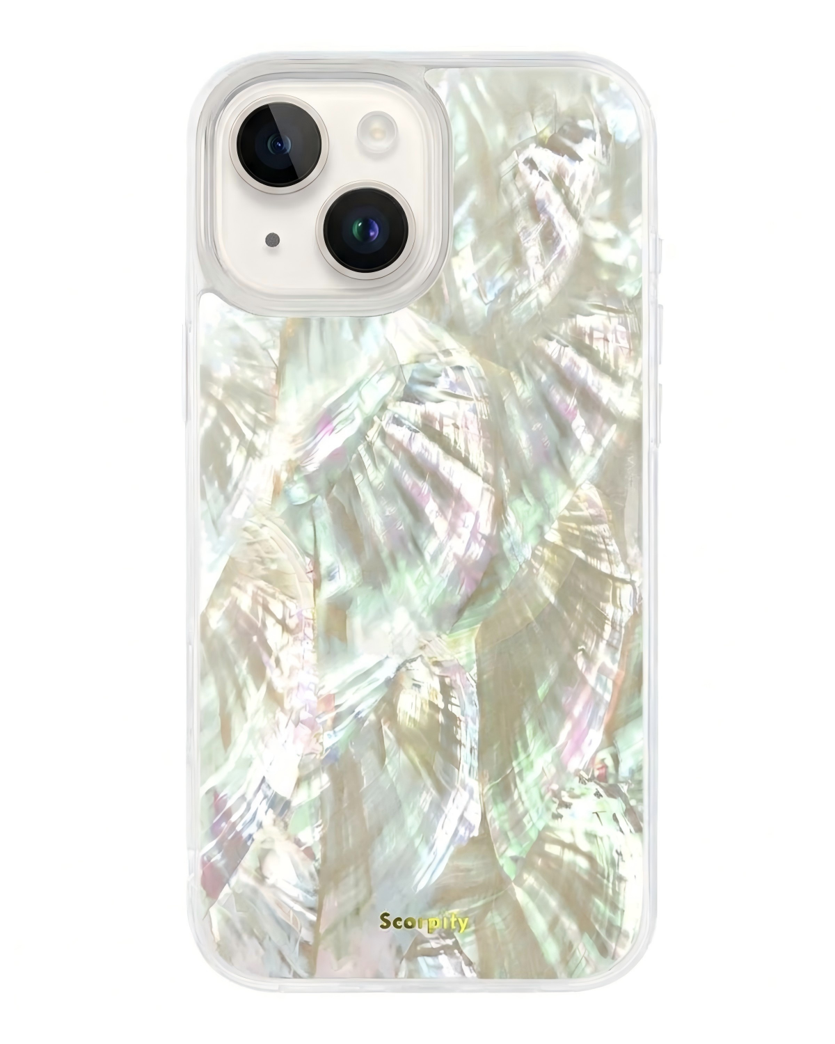 Natural Mother of Pearl MagSafe iPhone Case for iPhone 13 14 15