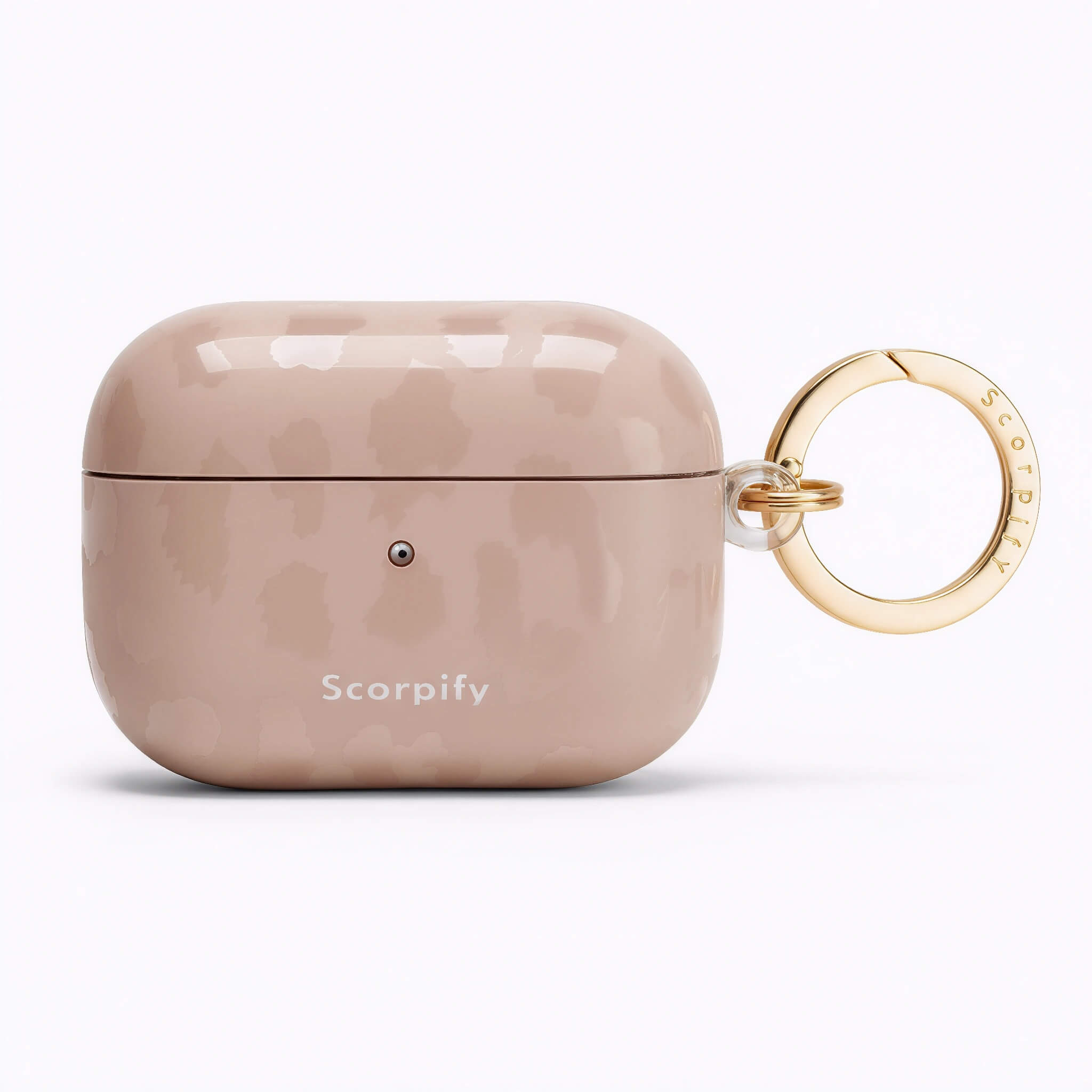 Earbuds Case In Nude Leopard Style For Modern Look