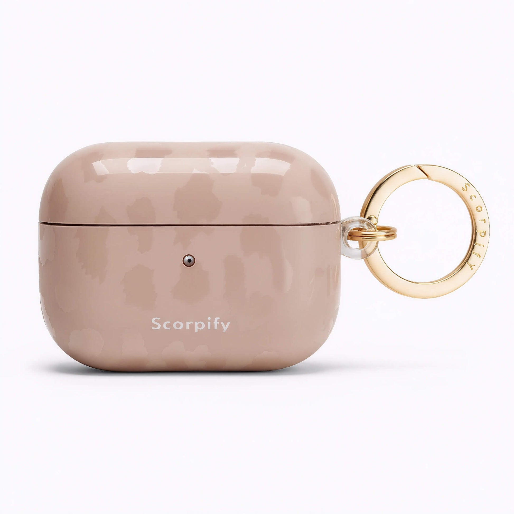 Earbuds Case In Nude Leopard Style For Modern Look
