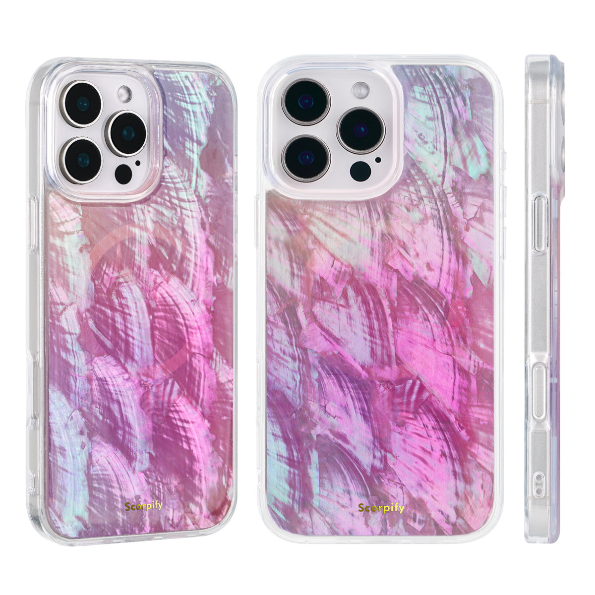 Pink Mother of Pearl MagSafe iPhone Bundle Set