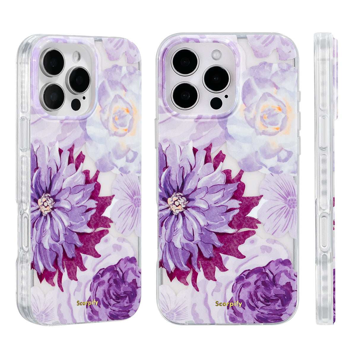 Protective Floral Magnetic Phone Case