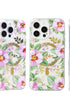 Pink floral iPhone cover inspired by cute trendy phone cases