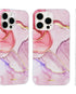 Scorpify pink marble MagSafe phone case