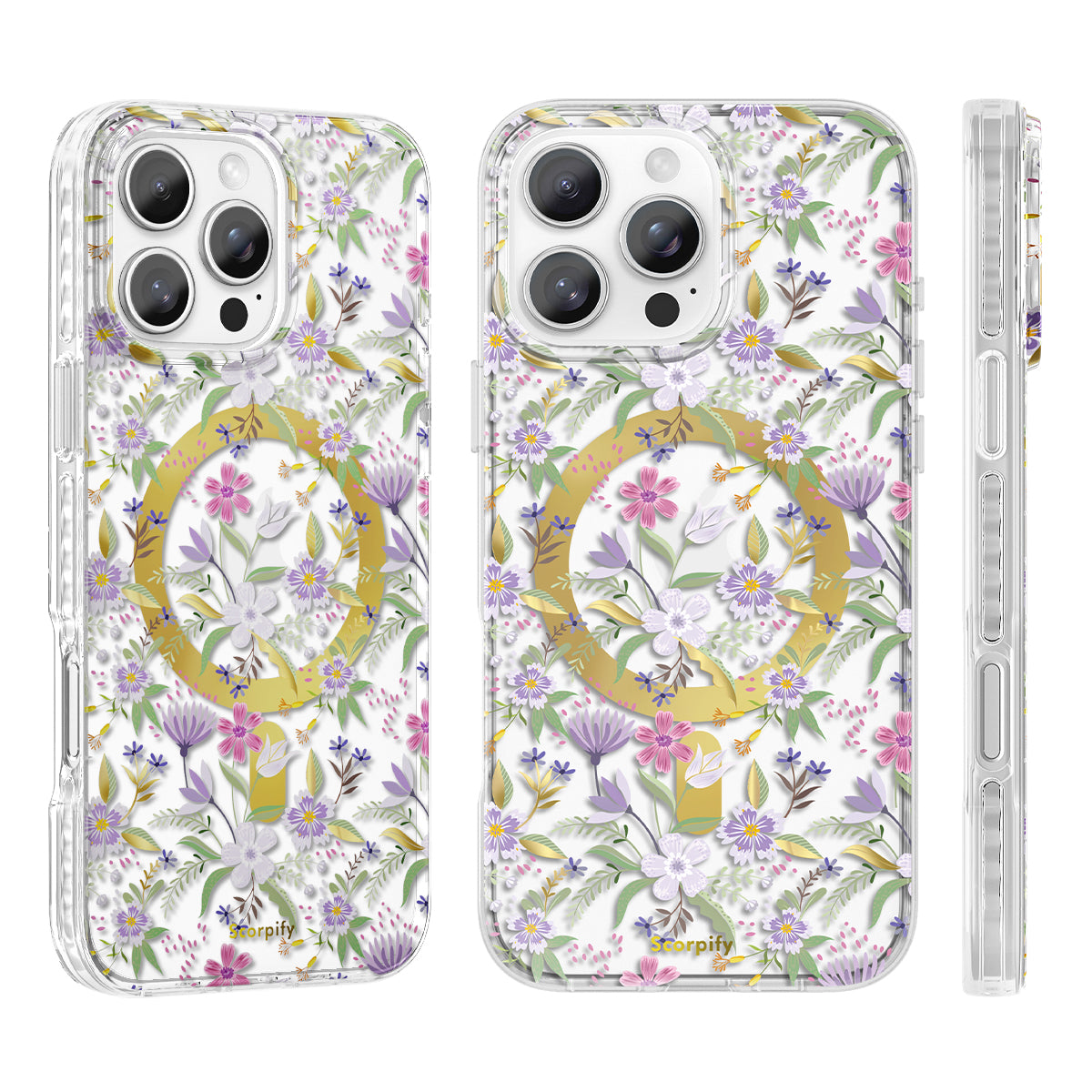 Purple Cherry Blossom Magnetic iPhone Case