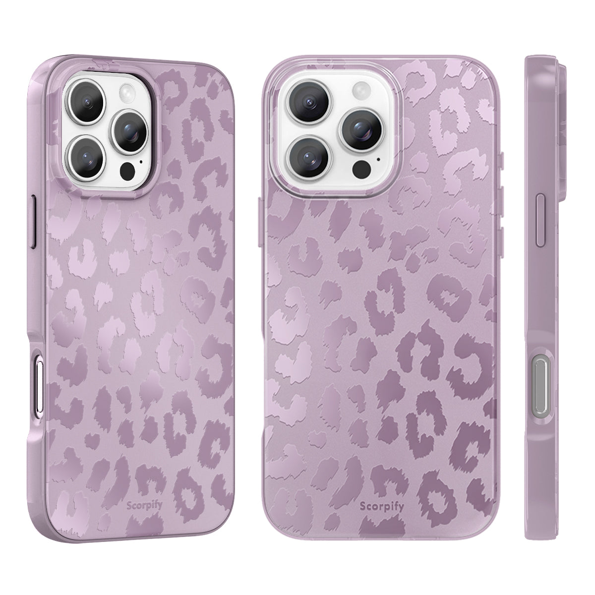Lavender Leopard Magnetic iPhone Case