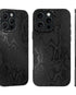 Solid matte iPhone case featuring snakeskin texture
