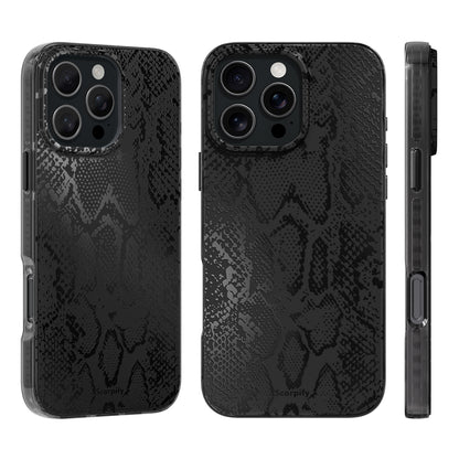 Matte Black Snake Magnetic iPhone Case