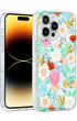 Clear floral phone case with Flower Party style