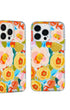 Protective Floral Gold Heronsbill iPhone Case With Sleek Finish