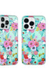 Protective phone case with soft flower look