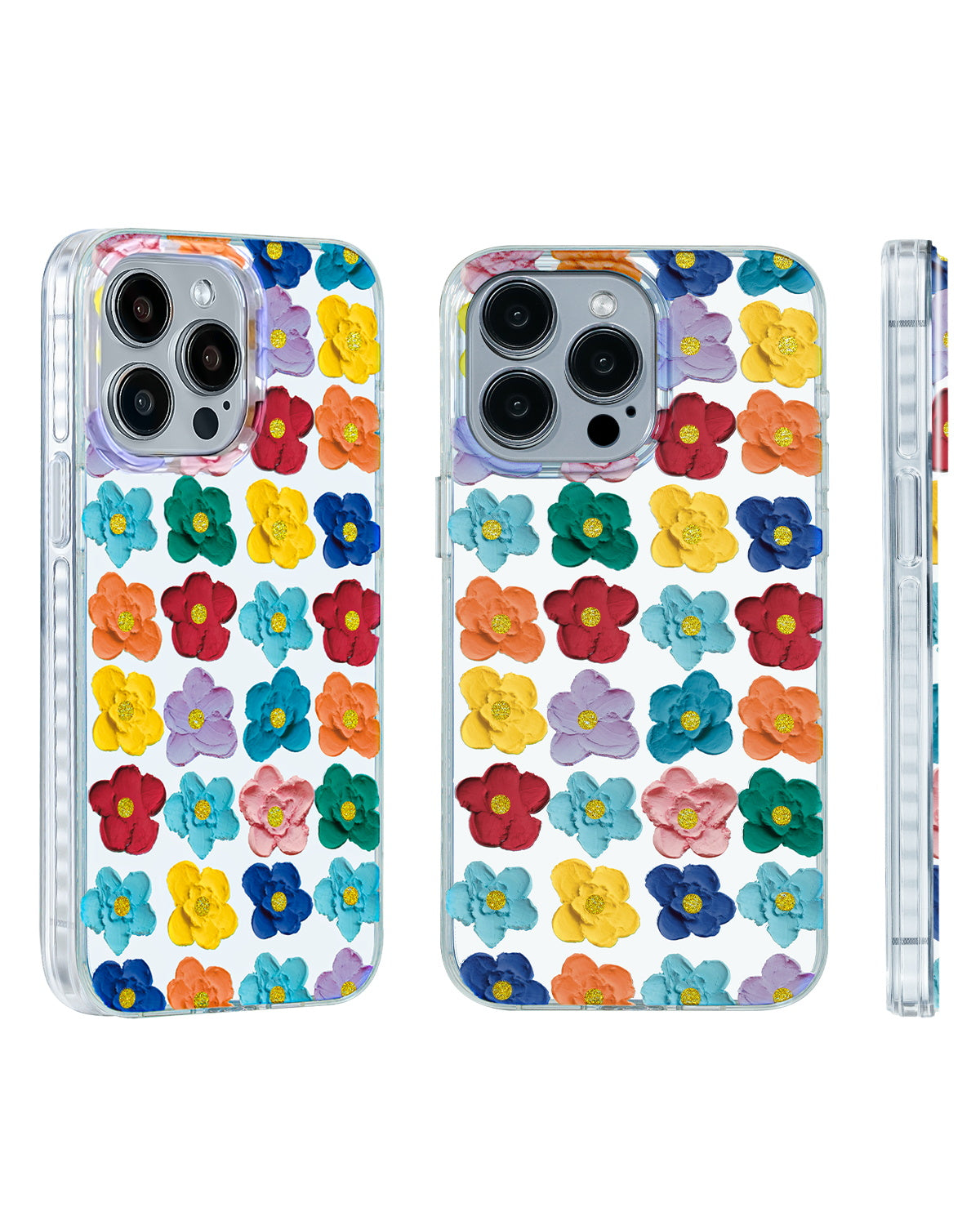 Flower mirror iPhone case for everyday touch-ups