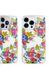 Floral iPhone case with soft pink rose design