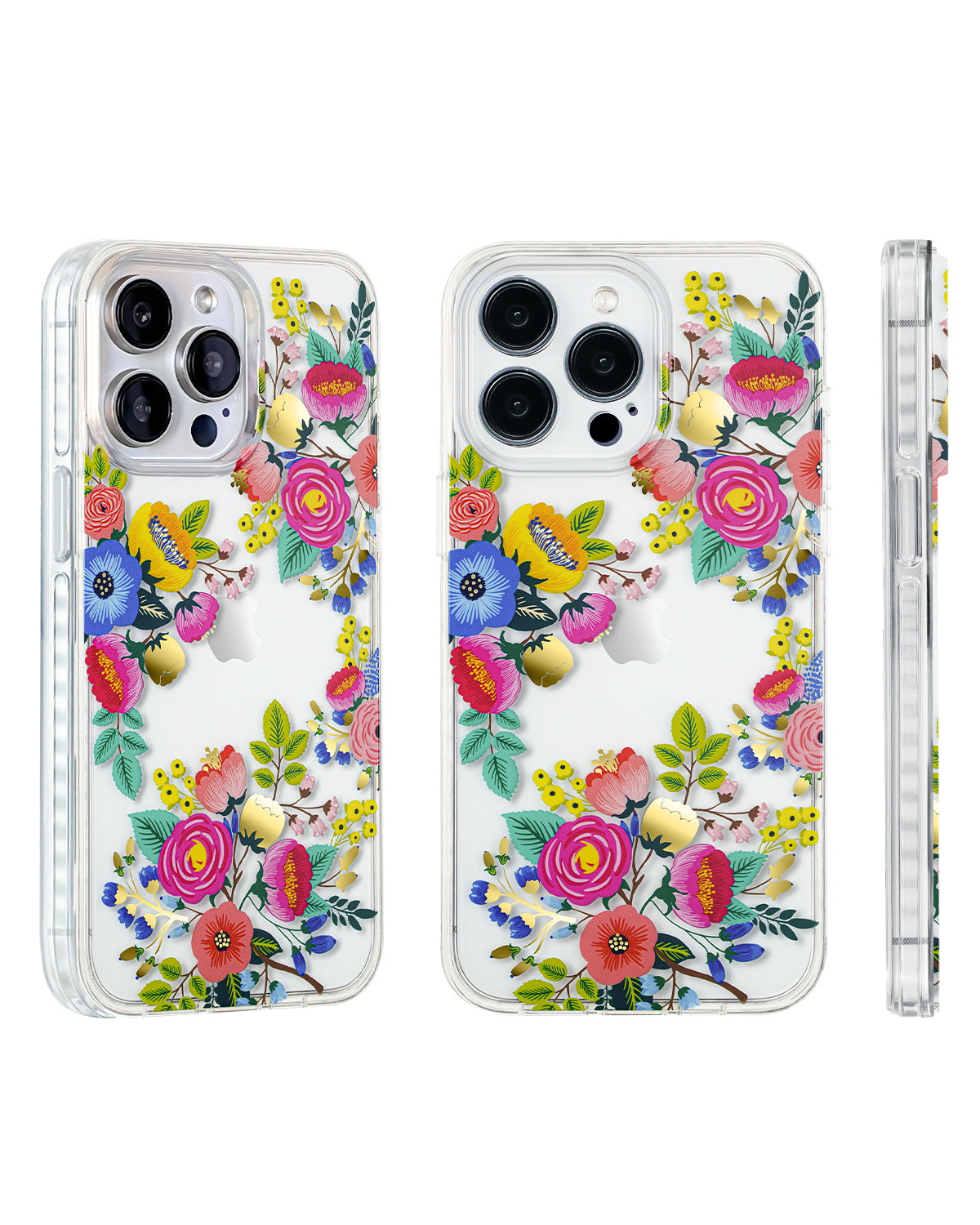 Floral iPhone case with soft pink rose design