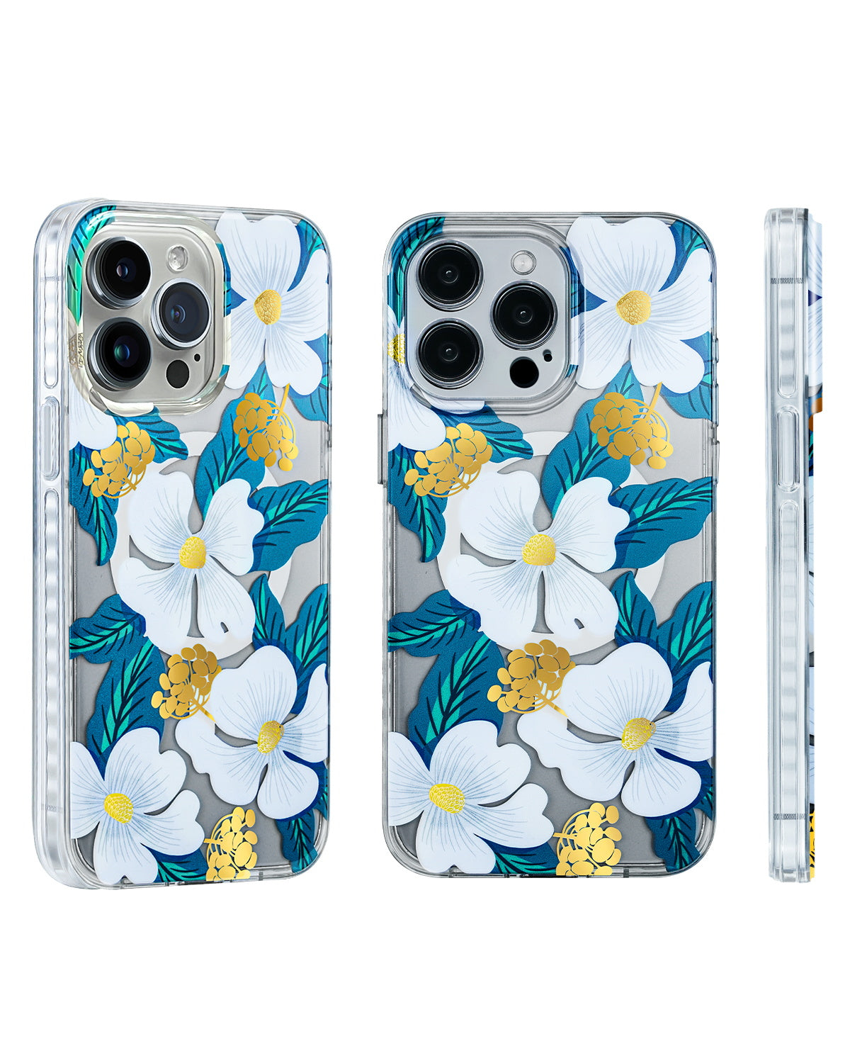 White Dogwood Magnetic iPhone Case