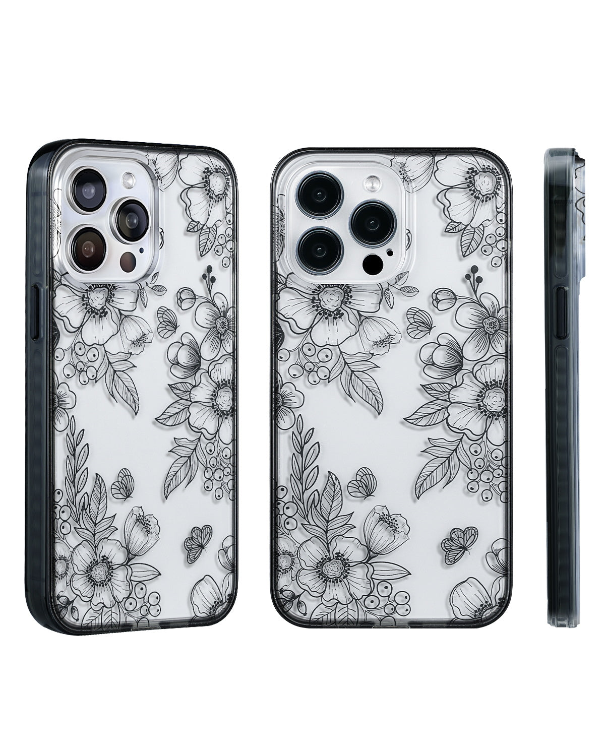 Elegant iPhone Case With Butterfly Loves Flower Artwork