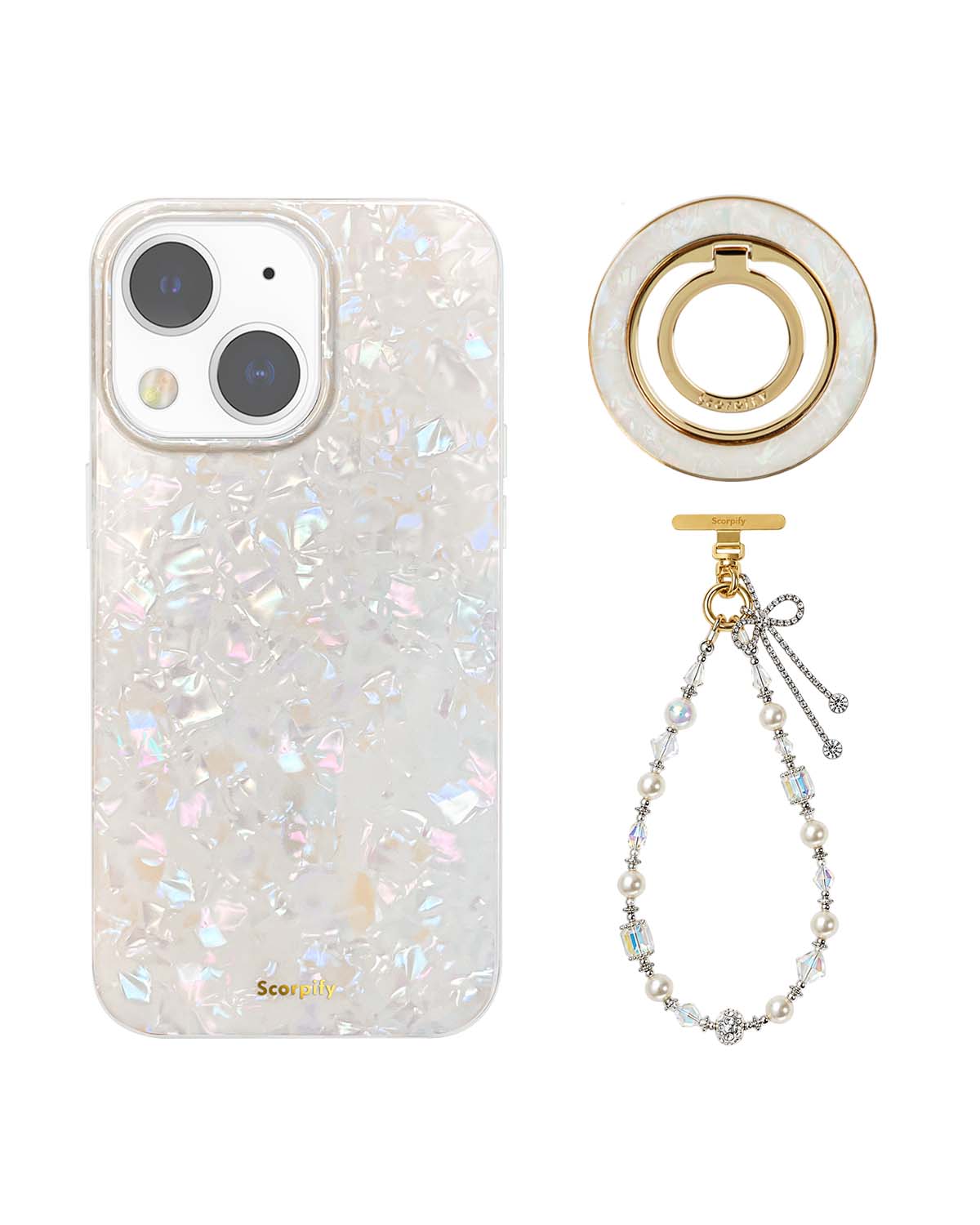 The Colorful Pearl Edit — iPhone Case + Ring + Charm