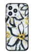 Black floral iPhone case for iPhone 15 Pro