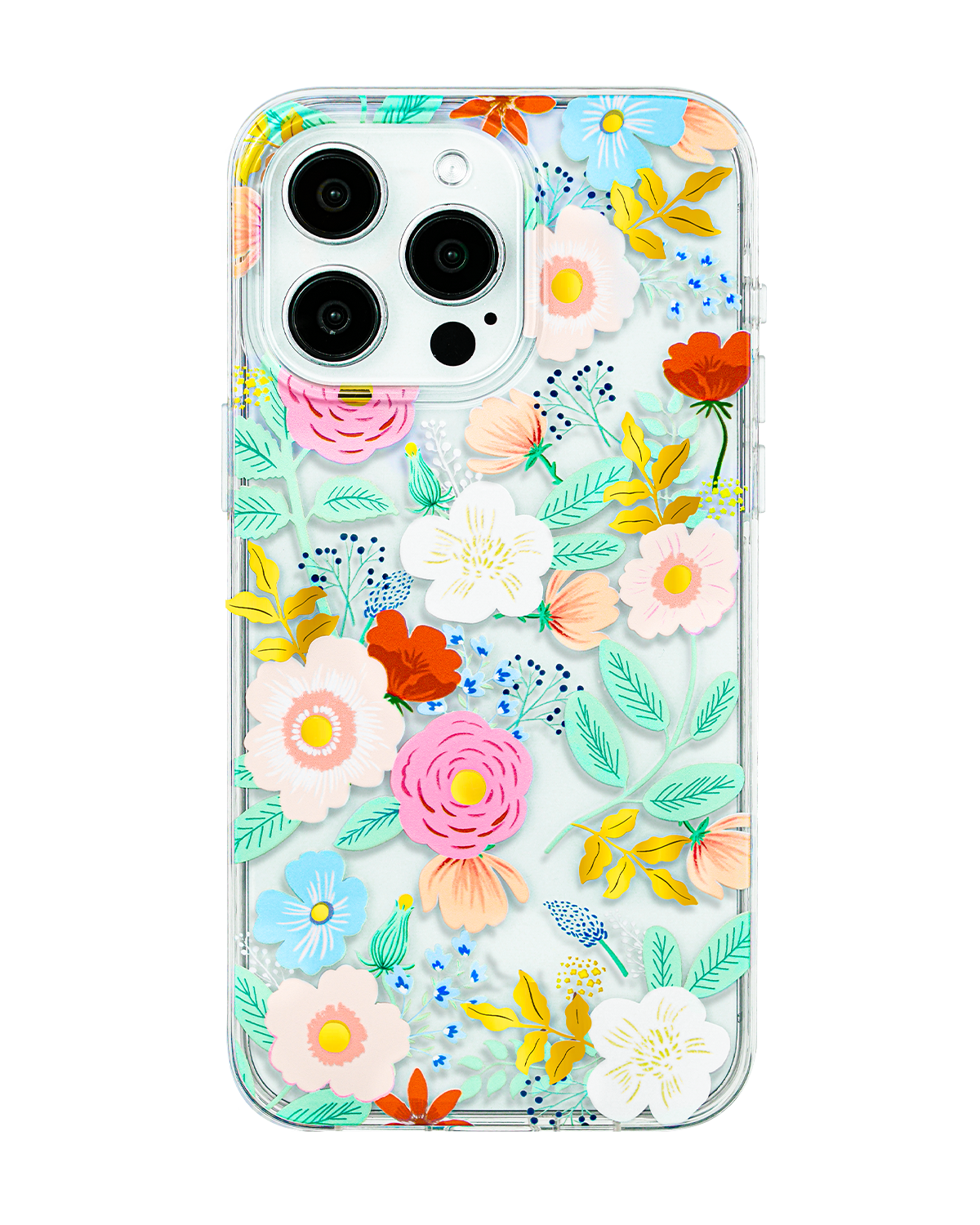 Flower Party floral clear iPhone case design