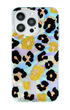 Gold Pearl Leopard pattern on iPhone case