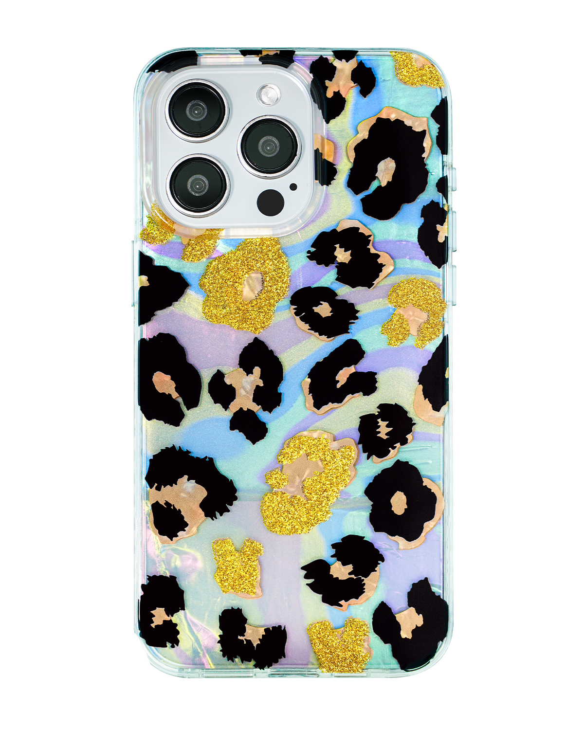 Gold Pearl Leopard pattern on iPhone case