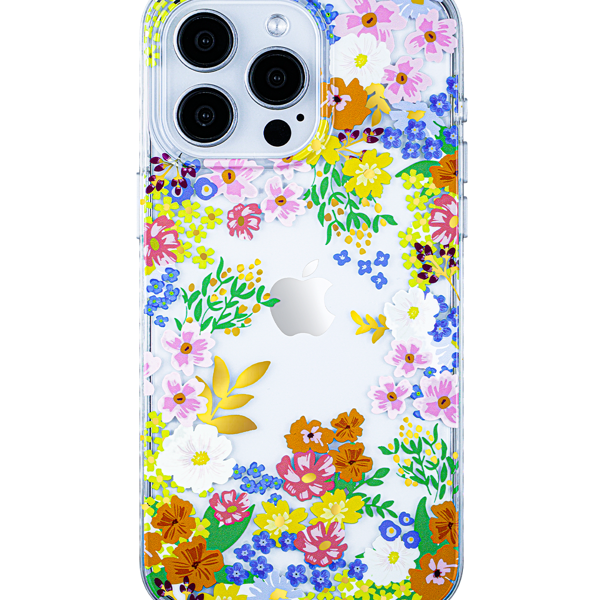 Vibrant floral iPhone case with summer garden motif