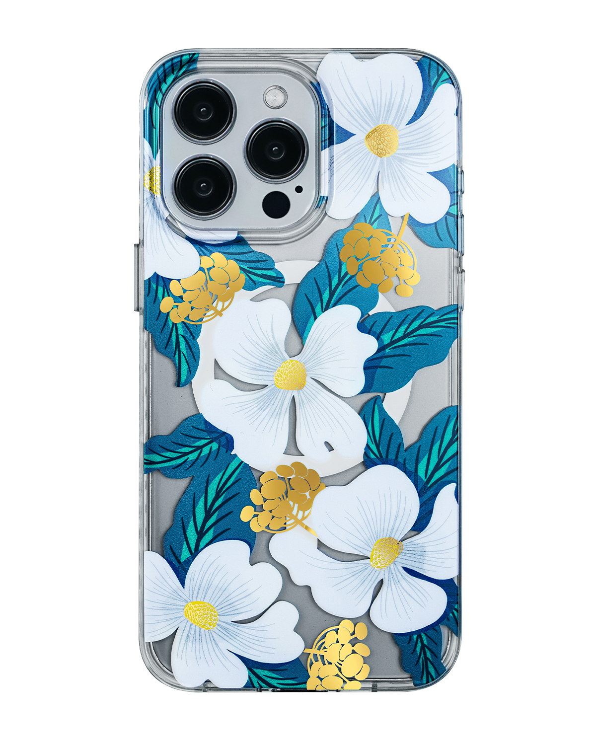 White Dogwood Magnetic iPhone Case