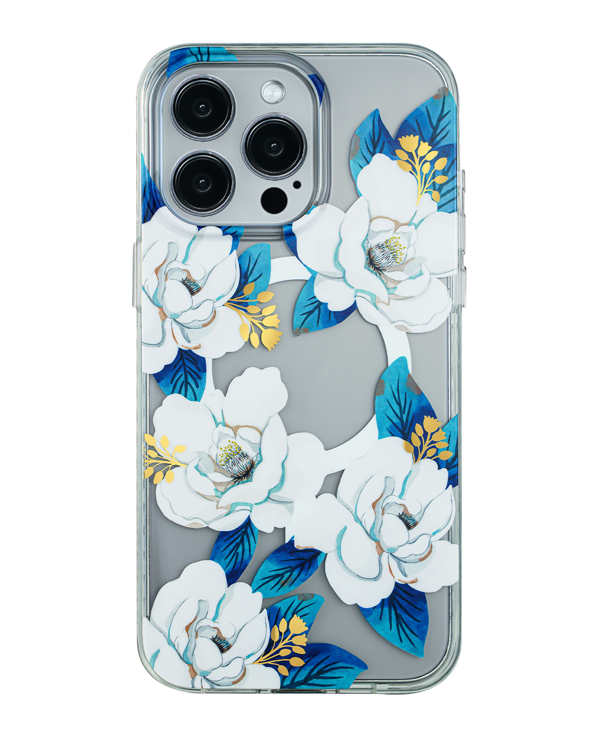 White Gardenia Magnetic iPhone Case