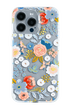 Blue Garden Party iPhone Case With Vibrant Floral Design