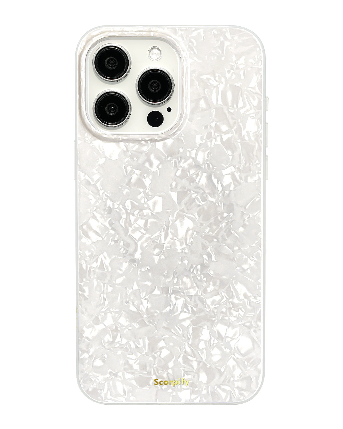 White Pearl Magnetic iPhone Case, iPhone 14 Pro White Pearl Magnetic iPhone Case, iPhone 14 Pro