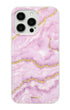 Pink Gold marble MagSafe iPhone case