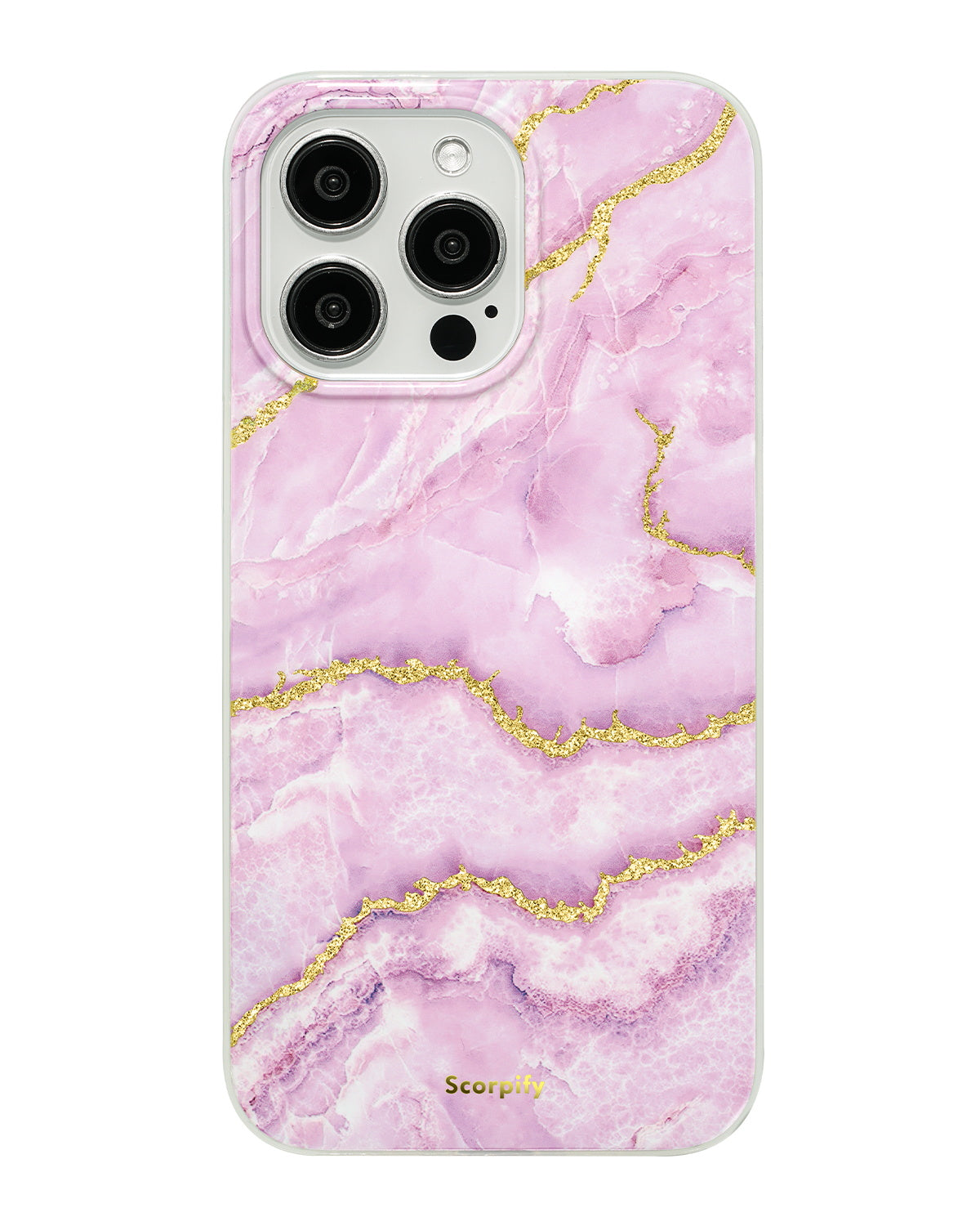 Pink Gold marble MagSafe iPhone case