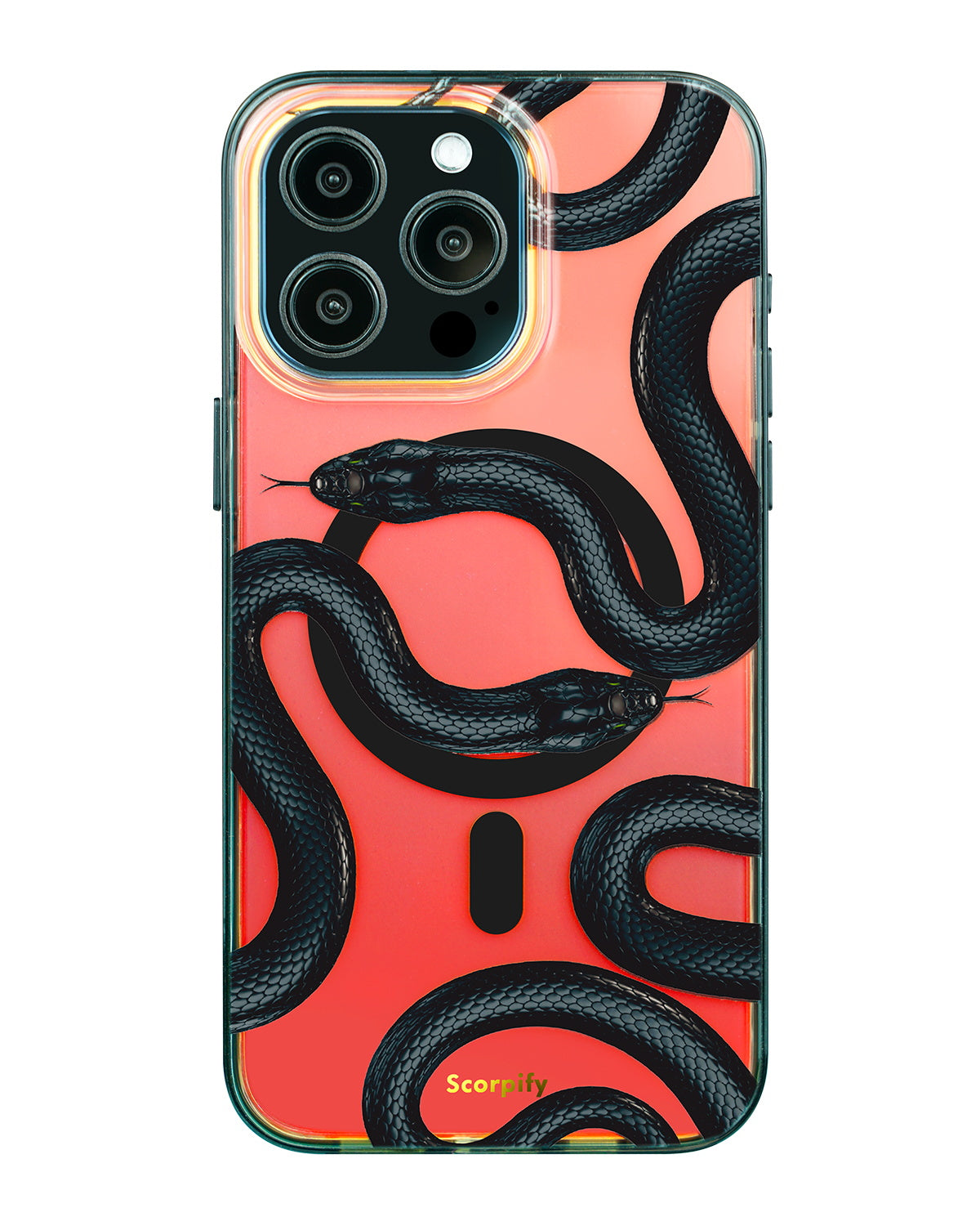 Snake Type Case Colorful Black Snake Magnetic iPhone Case - Scorpify